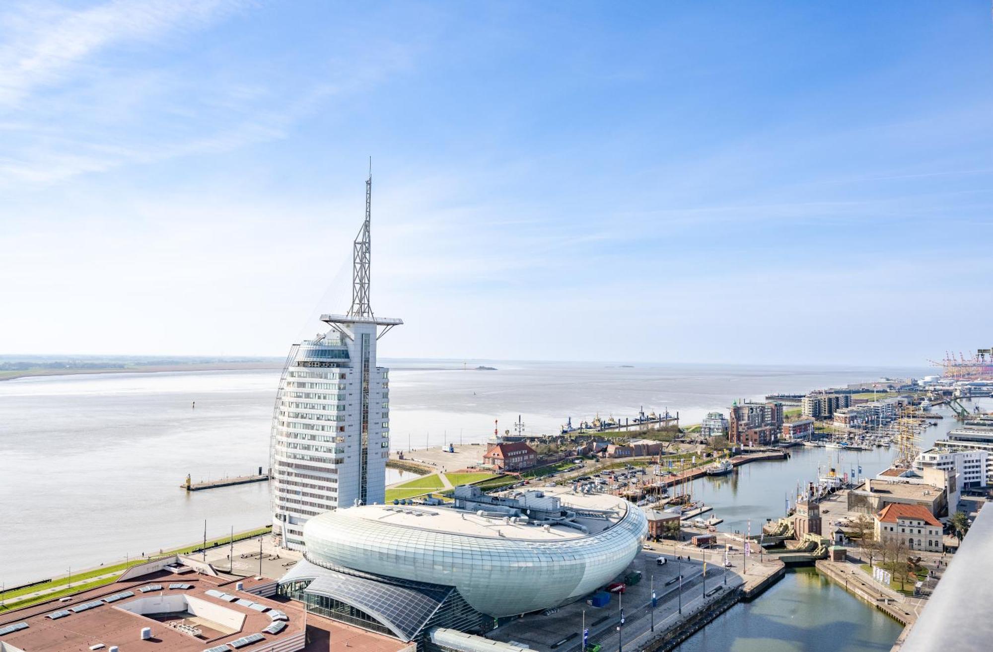 Exklusives Apartment Sunrise Mit Whirlpool, Pool Und Sauna เบรเมอร์ฮาเฟิน ภายนอก รูปภาพ