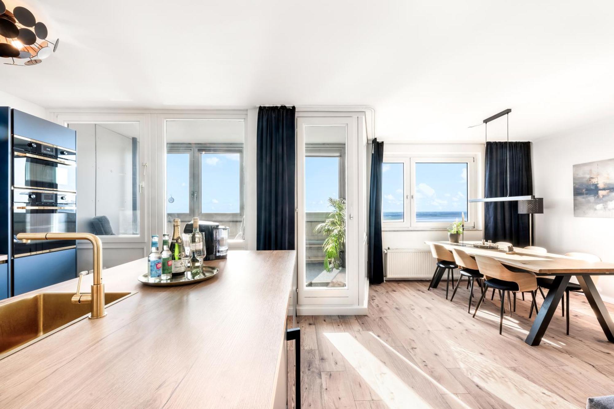 Exklusives Apartment Sunrise Mit Whirlpool, Pool Und Sauna เบรเมอร์ฮาเฟิน ภายนอก รูปภาพ